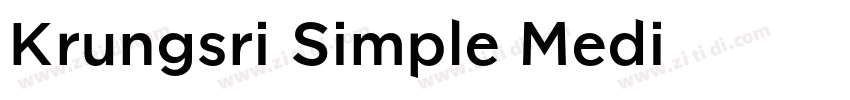 Krungsri Simple Medi字体转换